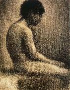 The seated Teenager Georges Seurat